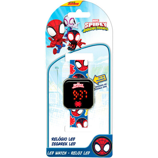 RELOJ LED SPIDEY THE AMAZING FRIENDS MARVEL image 0