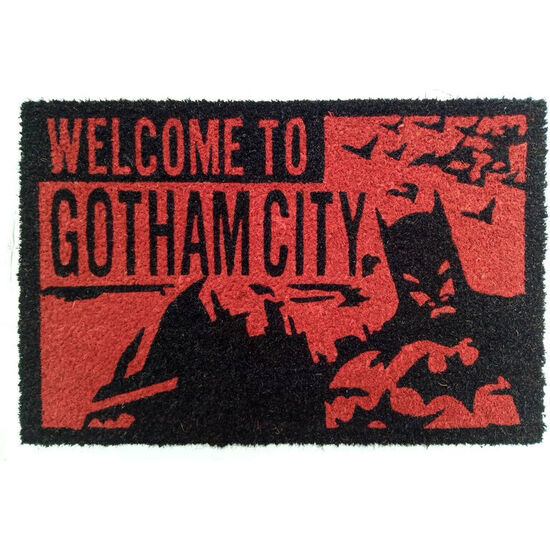 FELPUDO WELCOME TO GOTHAM BATMAN DC COMICS image 0