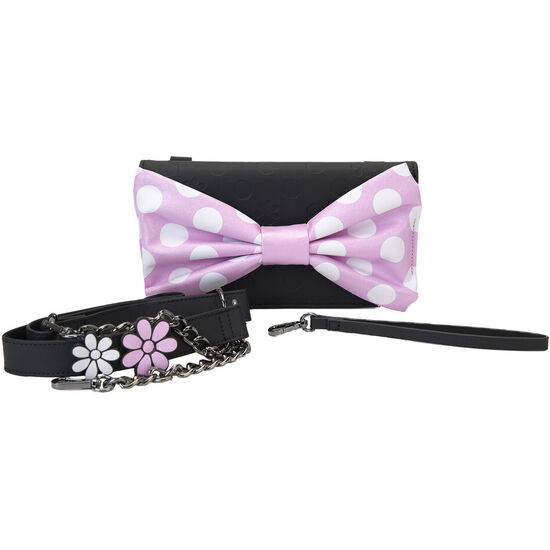BOLSO BANDOLERA FLORAL ROCK THE DOTS MINNIE DISNEY LOUNGEFLY image 1