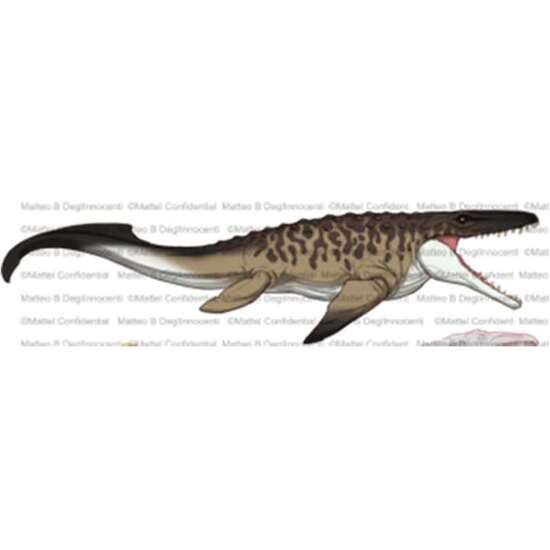 FIGURA DINOSAURIO JURASSIC WORLD MOSASAURUS 22X46,36X10,16 CM image 0