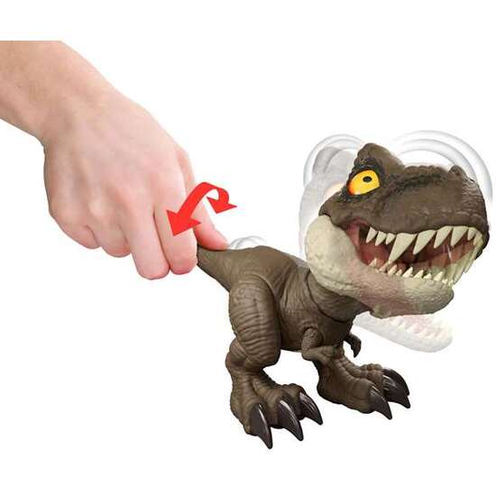 FIGURA DINOSAURIO JURASSIC WORLD ROAR COMMAND T-REX CON SOIDOS. 21,59X22,23X10,16 CM image 3