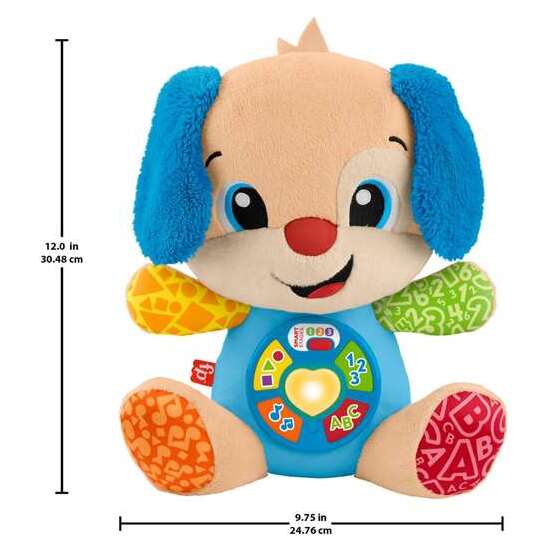 PELUCHE PERRITO FISHER-PRICE RÍE Y APRENDE CON LUCES Y SONIDOS. 30,48X25,40X13,34 CM image 1
