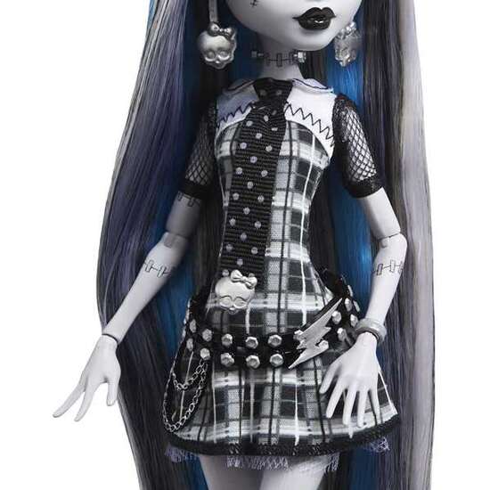 MUÑECA MONSTER HIGH REEL DRAMA FRANKIE EN BLANCO Y NEGRO. image 1