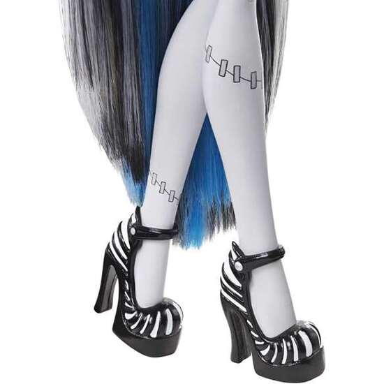 MUÑECA MONSTER HIGH REEL DRAMA FRANKIE EN BLANCO Y NEGRO. image 2
