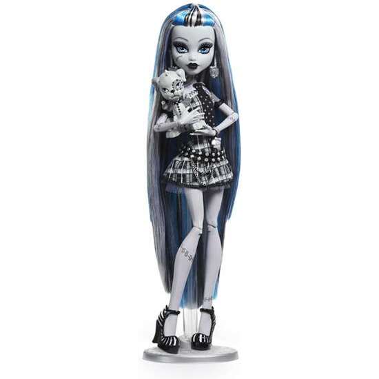 MUÑECA MONSTER HIGH REEL DRAMA FRANKIE EN BLANCO Y NEGRO. image 3