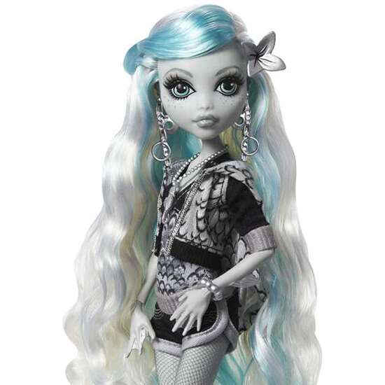 MUÑECA MONSTER HIGH REEL DRAMA LAGOONA EN BLANCO Y NEGRO. image 3