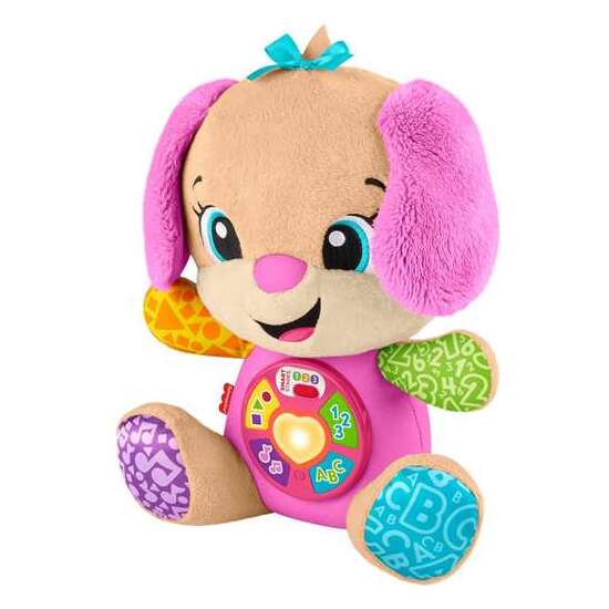 PELUCHE PERRITA FISHER-PRICE RÍE Y APRENDE CON LUCES Y SONIDOS. 30,48X25,40X13,34 CM image 0