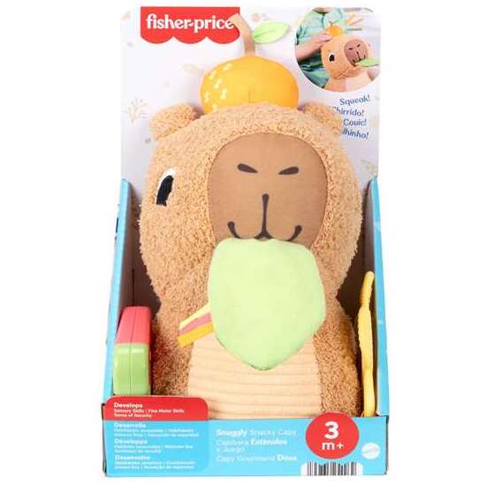PELUCHE FISHER-PRICE CAPIBARA ESTÍMULOS Y JUEGO. image 0