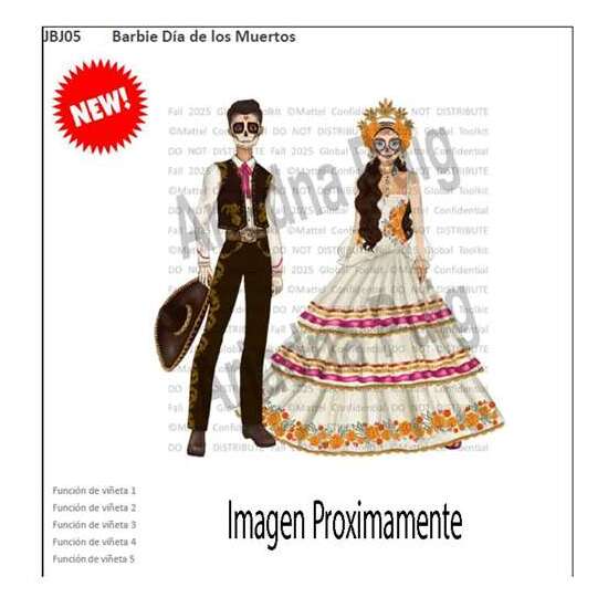 MUÑECA BARBIE DÍA DE LOS MUERTOS image 0