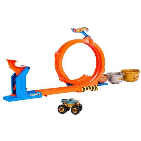 PISTA HOT WHEELS MONSTER TRUCKS TROFEO DEL DESAFÍO BIGFOOT. INCLUYE UN COCHE MONSTER TRUCKS. image 1