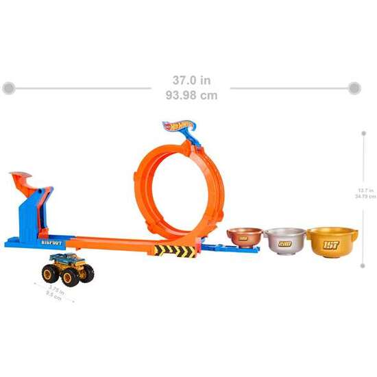PISTA HOT WHEELS MONSTER TRUCKS TROFEO DEL DESAFÍO BIGFOOT. INCLUYE UN COCHE MONSTER TRUCKS. image 4