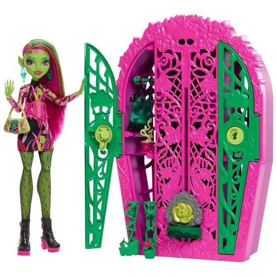 MUÑECA MONSTER HIGH VENUS CON ARMARIO. INCLUYE ROPA Y ACCESORIOS. image 0