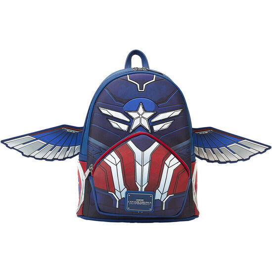 MOCHILA BRAVE NEW WORLD CAPITAN AMERICA MARVEL LOUNGEFLY image 0