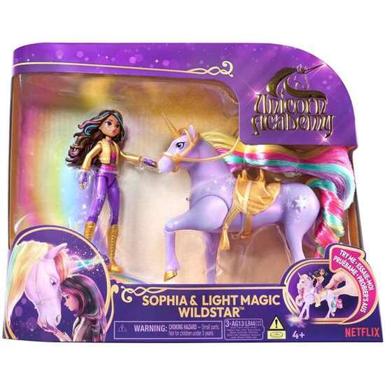 MUÑECA SOPHIA 11 CM CON UNICORNIO WILDSTAR CON LUCES. 12 CM. INCLUYE SILLA DE MONTAR DESMONTABLE. image 2