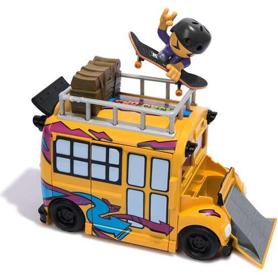AUTOBUS TED SK8 CREW CON PARQUE DE 3 RAMPAS FIGURA, PATINETE Y ACCESORIOS. image 5