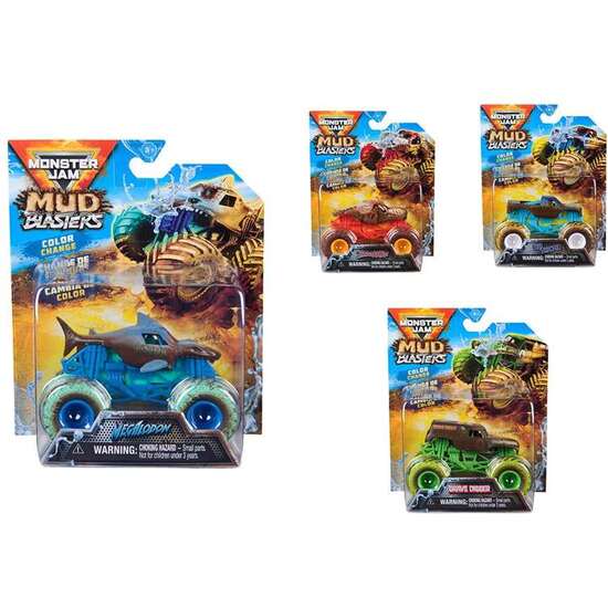 COCHE MONSTER JAM MUD BLASTERS ESCALA 1:64 - MODELOS SURTIDOS image 0