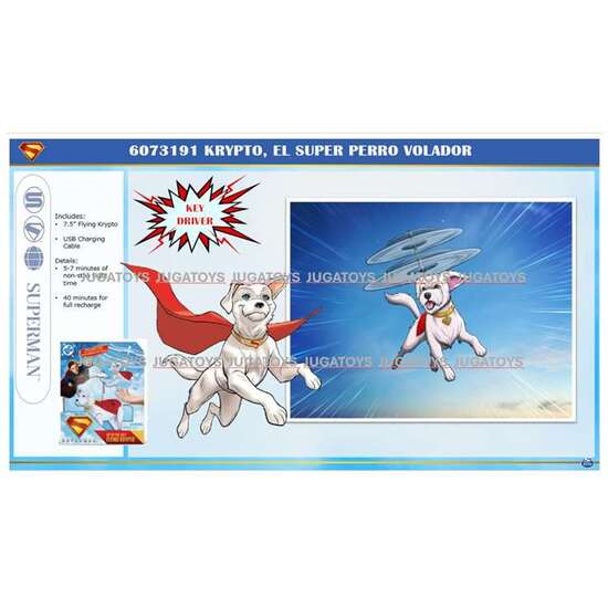 KRYPTO EL SUPER PERRO VOLADOR 27,94X22,86X6,76 CM image 0