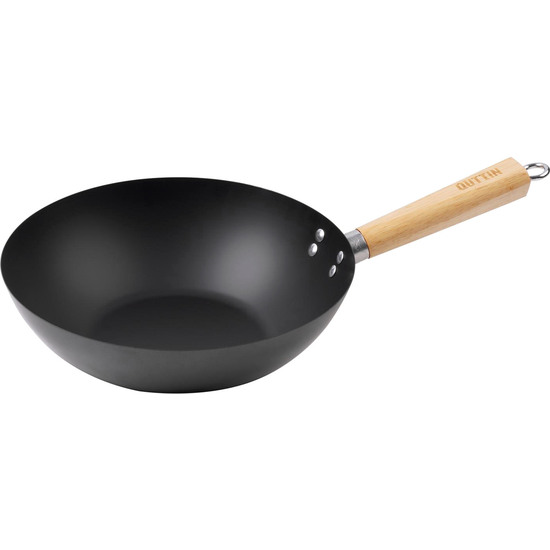 PRJ SARTEN WOK MANGO MADERA 30CM QUTTIN image 0