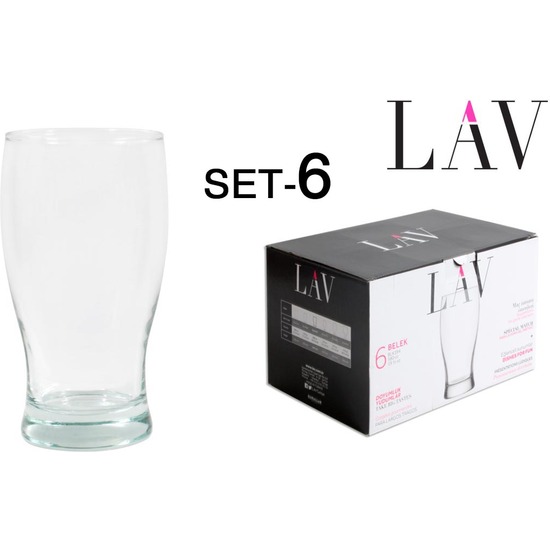 SET 6 BEER GLASS 580CC  image 0