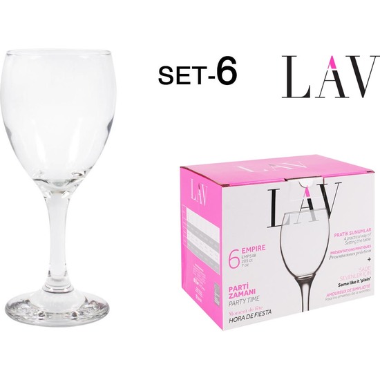 SET 6 WHITE WINE CUP 200CC image 0