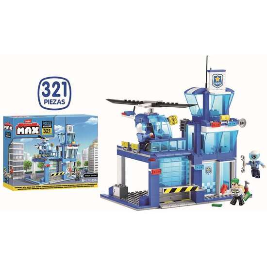 CONSTRUCCION ESTACIÓN DE POLICIA MAX BUILD 321 PIEZAS image 2