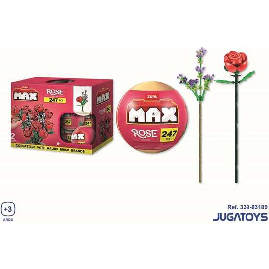 BOLA CONSTRUCCIÓN ROSAS MAX BRICKS COLECCIONABLE image 1