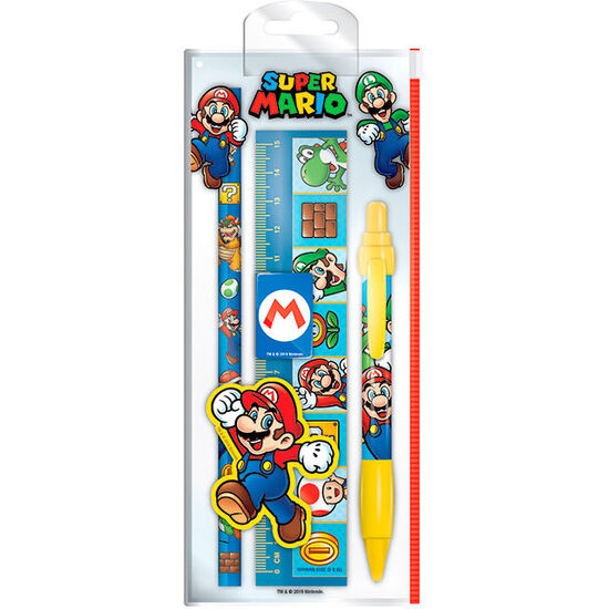 SET PAPELERIA SUPER MARIO BROS NINTENDO image 0