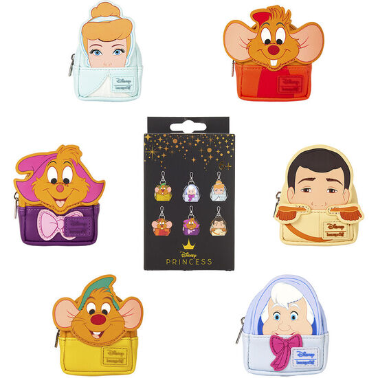 LLAVERO MINI MOCHILA MYSTERY CENICIENTA DISNEY LOUNGEFLY SURTIDO image 0
