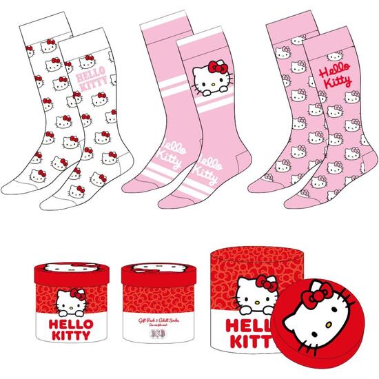 PACK CALCETINES 3 PIEZAS HELLO KITTY image 0