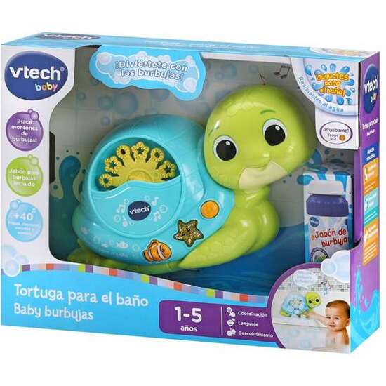 TORTUGA PARA EL BAÑO BABY BURBUJAS 13,5X21,6X8,3 CM image 0