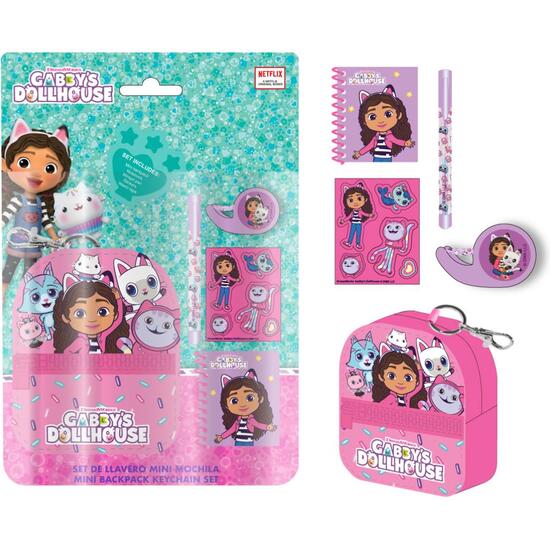 SET DE PAPELERÍA MINIMOCHILA GABBY´S DOLLHOUSE image 0