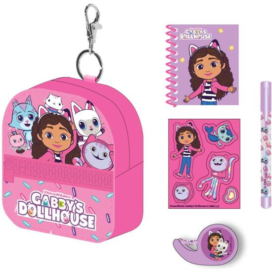 SET DE PAPELERÍA MINIMOCHILA GABBY´S DOLLHOUSE image 1