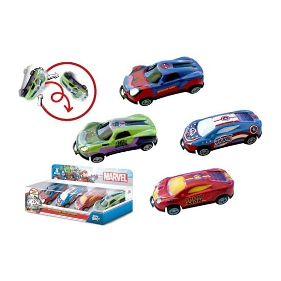 PACK 4 FLIP CARS MARVEL image 0