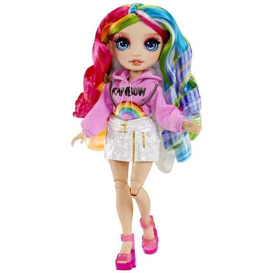 MUÑECA RAINBOW HIGH CRYSTAL FASHION DOLL- AMAYA 30 CM. CON 5 ACCESORIOS Y UN ANILLO PARA TI image 3