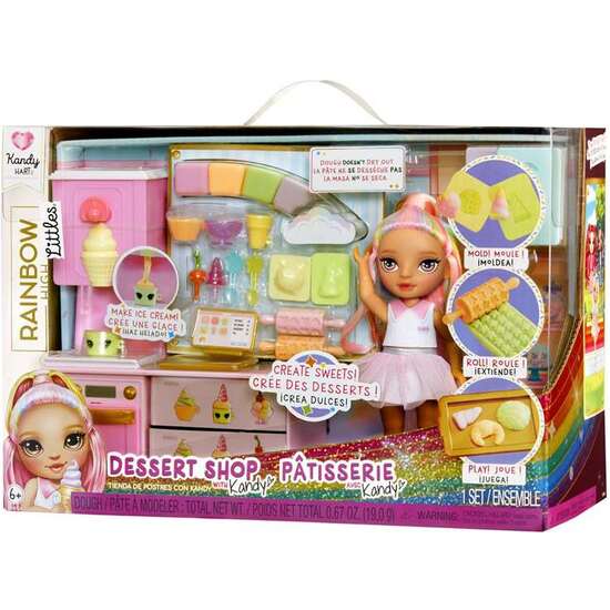 SET DE JUEGO RAINBOW HIGH LITTLE DESSERT. TIENDA DE DULCES CON KIT DE PASTELERIA CON UNA MUÑECA EXCLUSIVA 20,3X29,20X13,46 CM image 1
