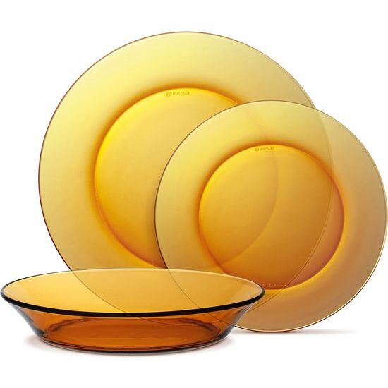 VAJILLA 12 PIEZAS AMBAR image 0
