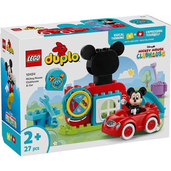 JUEGO DE CONSTRUCCION CASA Y COCHE DE MICKEY MOUSE LEGO DUPLO image 0