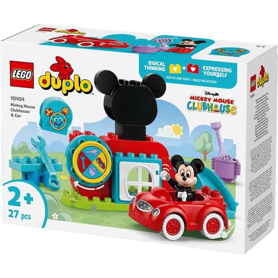JUEGO DE CONSTRUCCION CASA Y COCHE DE MICKEY MOUSE LEGO DUPLO image 1