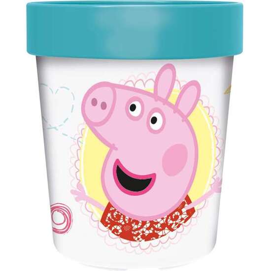 STOR VASO ANTIDESLIZANTE PREMIUM BICOLOR 250 ML PEPPA PIG CORE - MODELOS SURTIDOS image 0