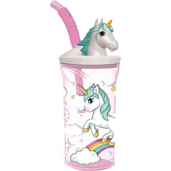 STOR VASO FIGURITA 3D 360 ML UNICORN RAINBOW image 1