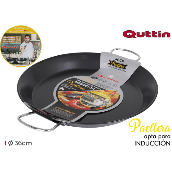 36CM PAELLA PAN INDUCTION QUTTIN image 0