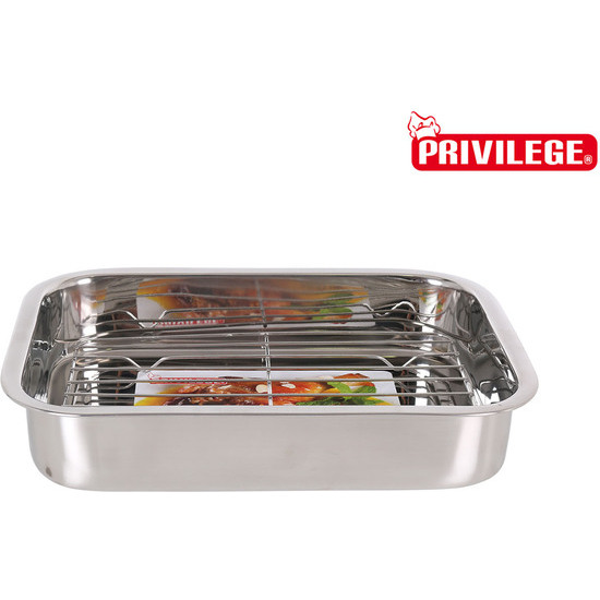 TRAY RECT. DEEP W/GRILL 30CM image 0