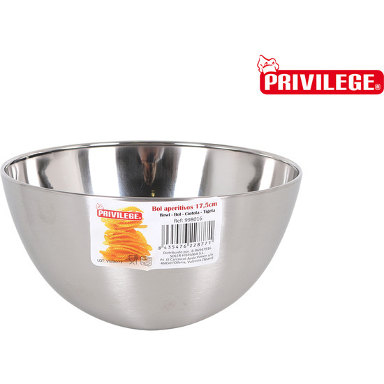 BOWL APERITIF INOX 17CM MATT image 0
