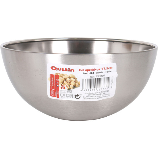 BOWL APERITIF INOX 17CM MATT image 1