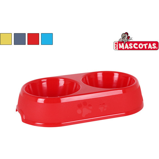 ROUND DOUBLE FOOD BOWL 25X14X5CM  image 0