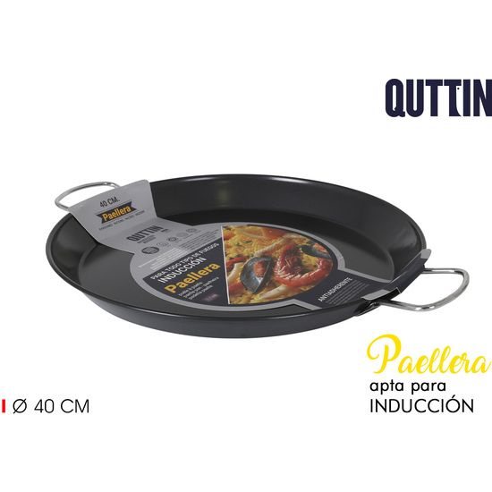 40CM PAELLA PAN INDUCTION QUTTIN image 0