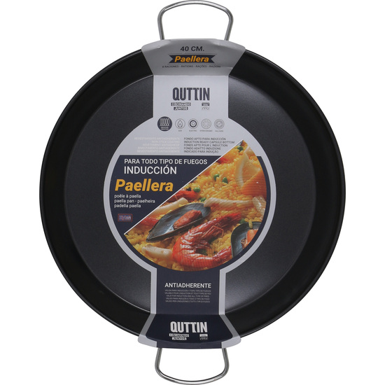 40CM PAELLA PAN INDUCTION QUTTIN image 1