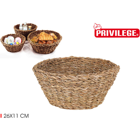 CONICAL SEAGRASS BASKET Ш26X11CM  image 0