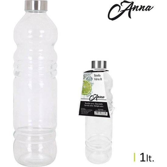 1000CC GLASS BOTTLE 8X31CM ANNA image 0