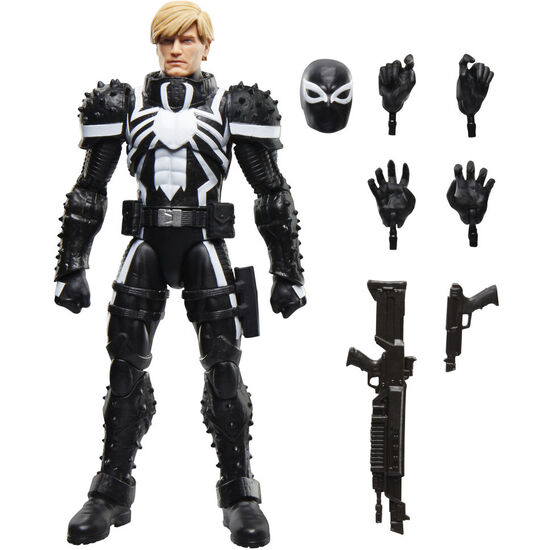 FIGURA AGENT VENOM FLASH THOMPSON SPIDER-MAN MARVEL 15CM image 1